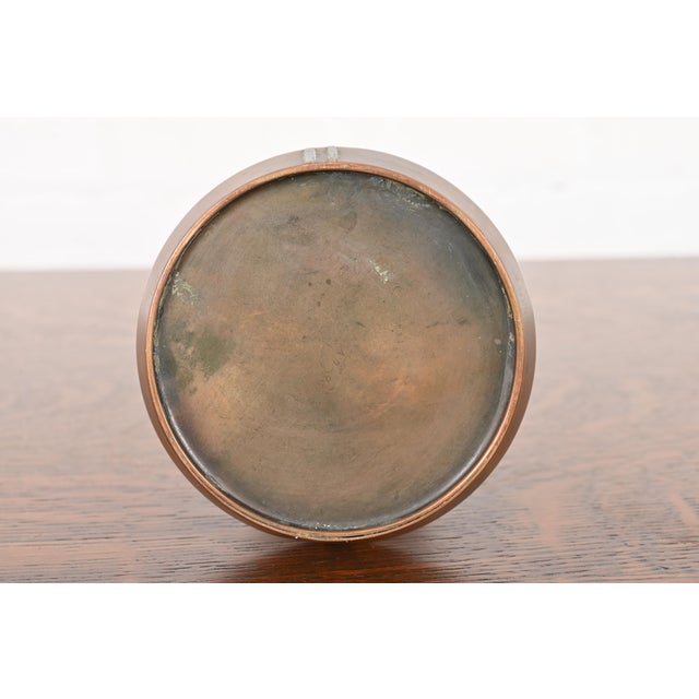 Heintz Arts & Crafts Sterling Silver on Bronze Vase For Sale - Image 10 of 12