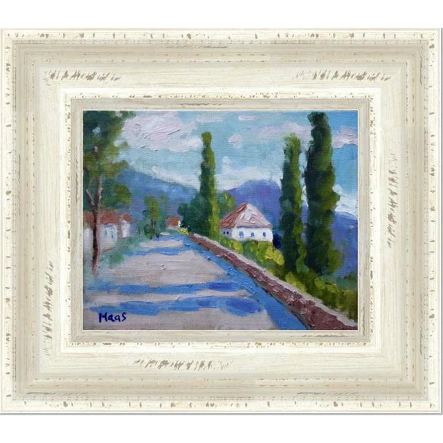 "Around the Bend, Lake Como, Italy" Contemporary Landscape Oil Painting For Sale - Image 10 of 12