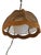 Eye-catching vintage rope pendant light. This midcentury suspension lamp features a dome, canopy shaped rope covered...