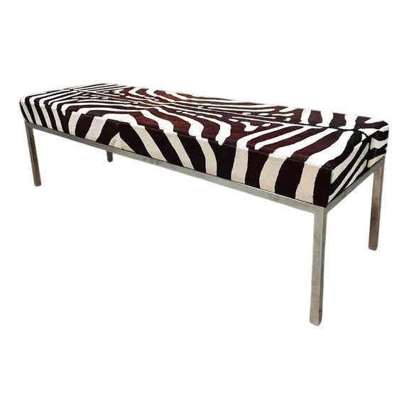 Zebra Bench or Side Table by Michael Kors For Sale