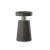 Transitional Juno Leather Accent Table, Charcoal For Sale - Image 3 of 3