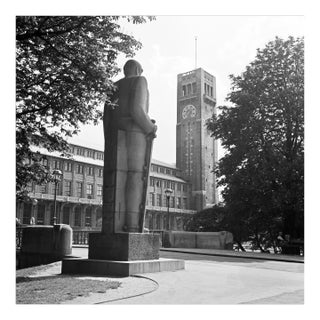 Bismarck Monument View to Deutsches Museum, Munich Germany, 1937 For Sale