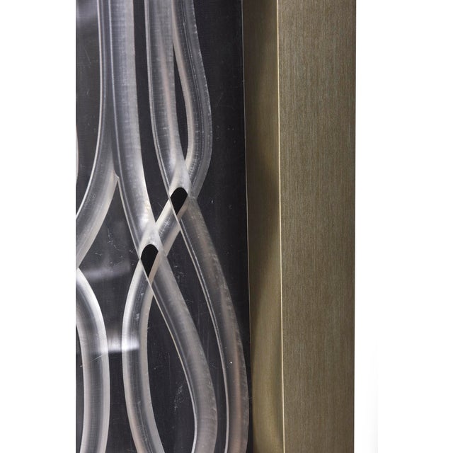 Vintage Custom Framed Lucite Dimensional Sculptural Wall Panels a