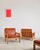 1960s Brutalist Lounge Chairs with Ottoman in Oak and Leather by Tage Poulsen, Denmark, 1960s, Set of 3 For Sale - Image 5 of 18
