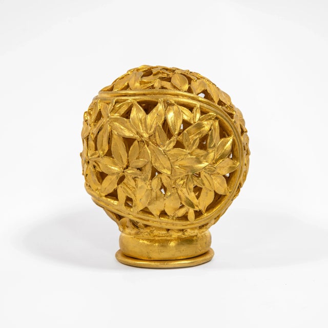 Gilt Bronze Night Light by Robert Goossens, 1970s For Sale - Image 10 of 10