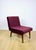 Textile Vintage Loft Armchair in Burgundy Wine Velvet, 1970s For Sale - Image 7 of 12