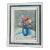 Vintage Floral Oil on Canvas Painting, Framed For Sale