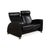 Arion Leather Two-Seater Black Manual Function Sofa from Stressless For Sale - Image 5 of 17