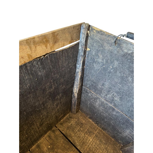 Champagne Antique French Champagne Vinery Crate With Original Stenciling For Sale - Image 8 of 14