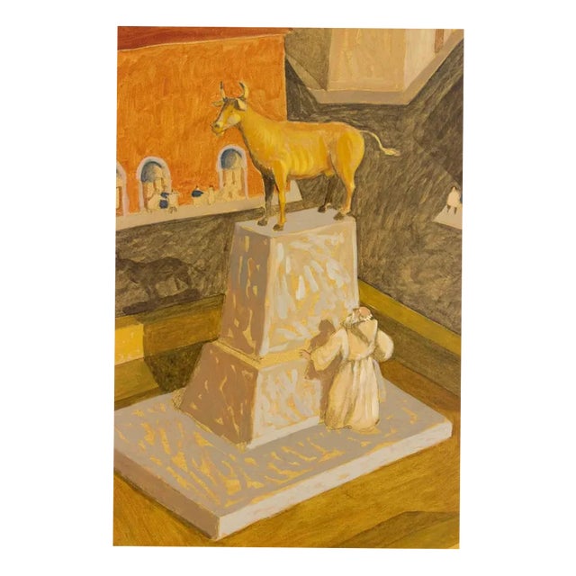 Alberto Gallerati, Sailors Fund, Oil on Canvas, 1970s For Sale