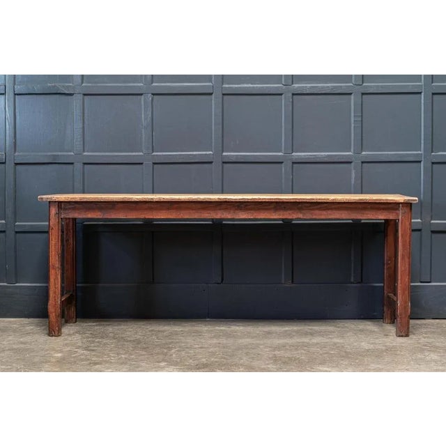 Large English Gothic Pine Server Table, 19th Century For Sale - Image 3 of 7