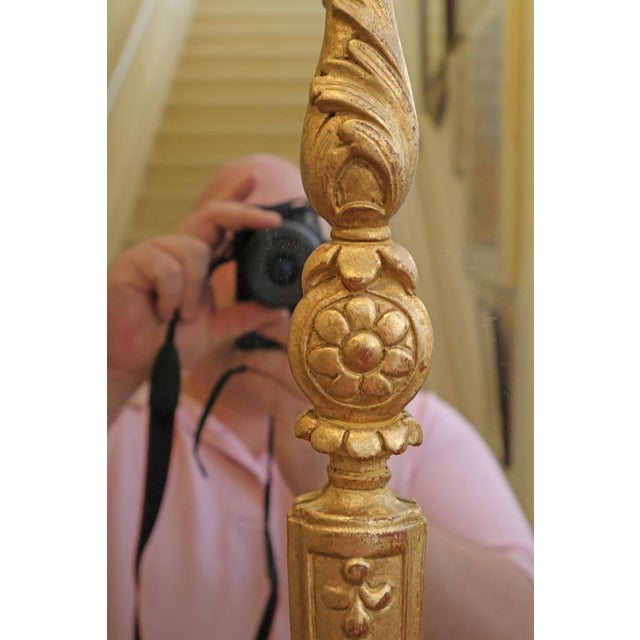 2010s David Michael Italian Made Gold Adam Style Mirror For Sale - Image 5 of 8