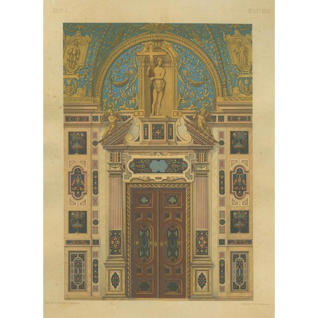 F. X. Zettler, Bavarian Ecclesiastical Chromolithographs, 1874, Prints, Set of 2 For Sale - Image 3 of 11