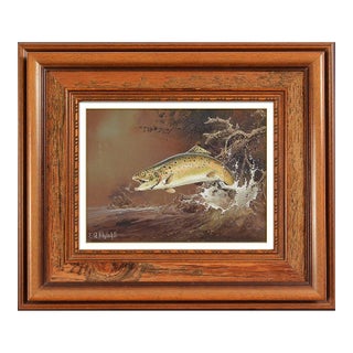 1980s Leaping for the Fly, Ted Blaylock For Sale