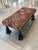 Traditional 1940s Kilim Ottoman With Cast Iron Tassel Legs For Sale - Image 3 of 12