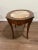 French 1930s Vintage French Inlaid Coffee Table With Marble Top For Sale - Image 3 of 5