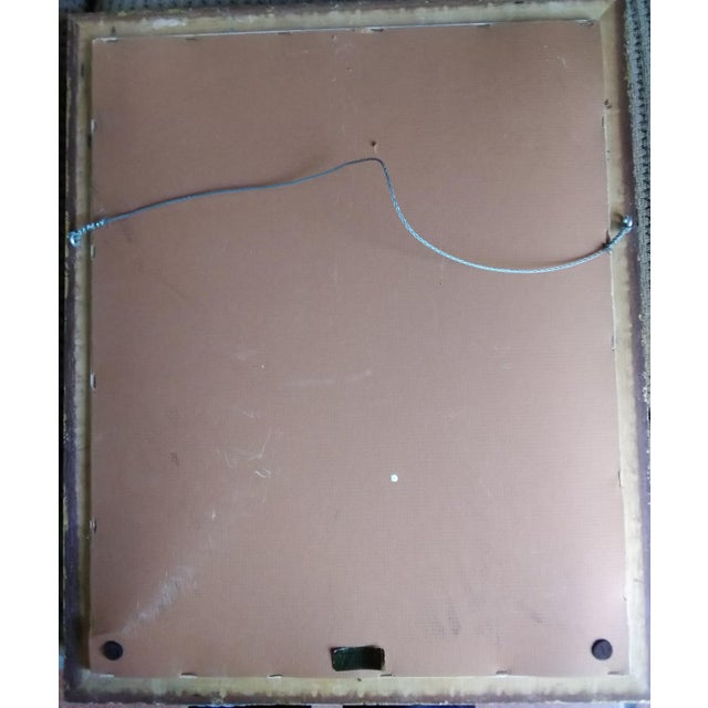 1970s Framed Tiger Needlepoint For Sale - Image 9 of 9