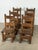 Vintage Dutch Brutalist Oak Dining Chairs, Set of 6 For Sale - Image 11 of 11