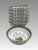 Fine Mid Century White & Gold Kutani Porcelain Sweetmeat Tray of 7 Bowls, Japanese Actors For Sale - Image 4 of 12
