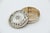 Vintage Cylindrical Silver Box For Sale - Image 3 of 4