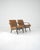 Immerse yourself in the mid-century allure with a set of two 1960s Czechia Upholstered Chairs. Upholstered in a timeless...