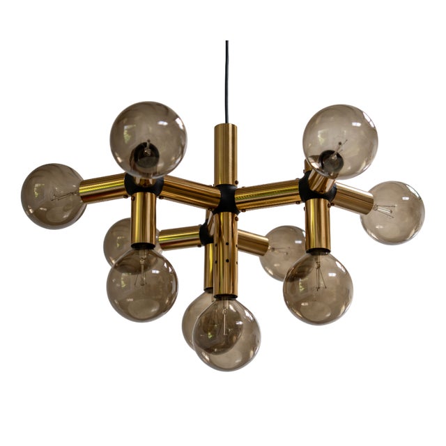 Atomic Chandelier by Trix & Robert Haussmann for Swiss Lamp International, 1960s For Sale