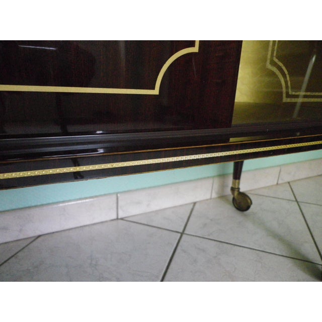 Illuminated Bar Cabinet in Lacquered Wood, 1960s For Sale - Image 15 of 18