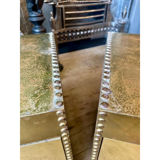 Brass Clad Bedside Cabinets by Sarreid Ltd, 1970s, Set of 2 For Sale - Image 11 of 12