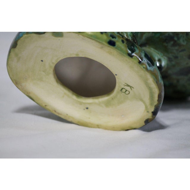 Ceramic Excellent Vintage Mid-Century Ceramic Peacock Bowl For Sale - Image 7 of 7