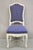 French Country Vintage French Country Style White Painted Carved Wood Dining Chairs - Set of 8 For Sale - Image 3 of 12