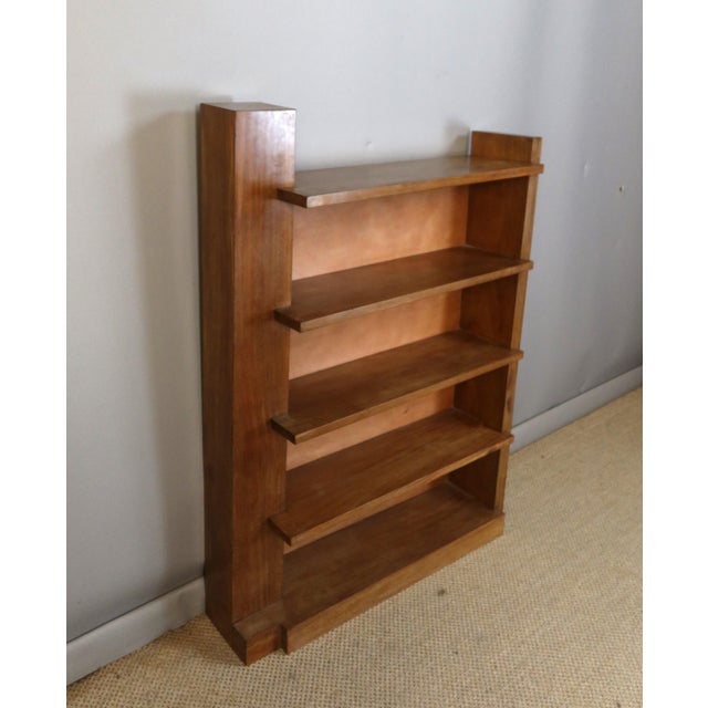 Tan Art Deco Bookcase, 1930s For Sale - Image 8 of 9