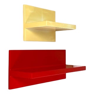Plastic Wall Shelves by Marcello Siard for Kartell, 1970s, Set of 2 For Sale