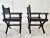 Wood (2) Ralph Lauren Director’s Chairs in Estate Black Leather For Sale - Image 7 of 14