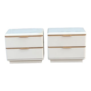 Postmodern Lane Two Drawer Nightstands - a Pair For Sale
