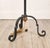 Black 1970s Wrought Iron Torchères With Gilt Accents - a Pair For Sale - Image 8 of 8