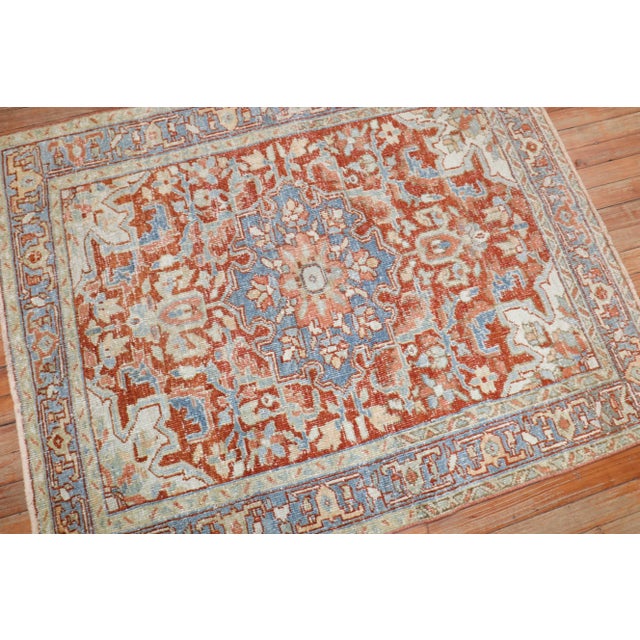 One-of-a-kind, early 20th-century Hand-knotted Persian Heriz Rug. Professionally Washed & personally vetted. Ready for...