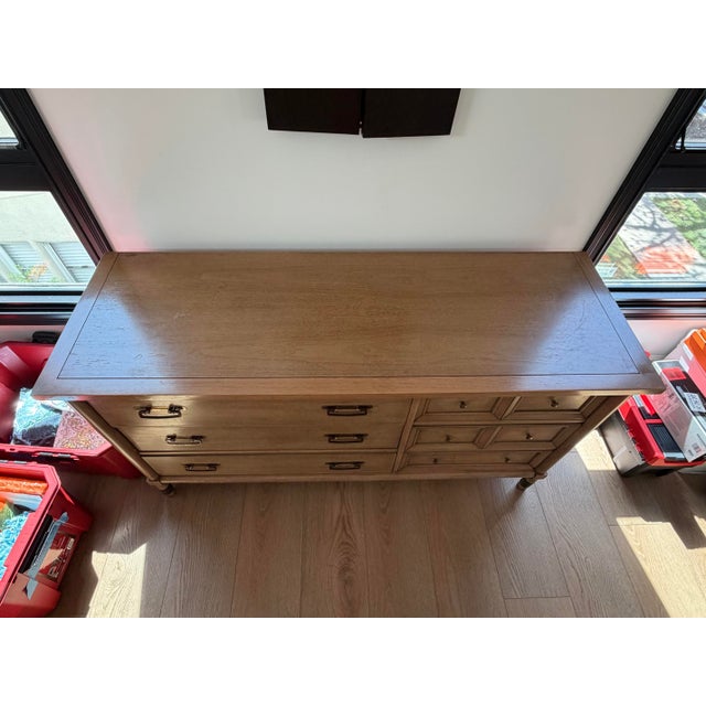 •Excellent looking retro vintage midcentury modern chest of drawers / dresser / console. • Designed and crafted by...