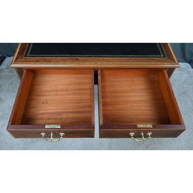 Small English Mahogany Desk, 20th Century For Sale - Image 14 of 16