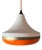 White and Orange Plastic Pendant, Denmark For Sale