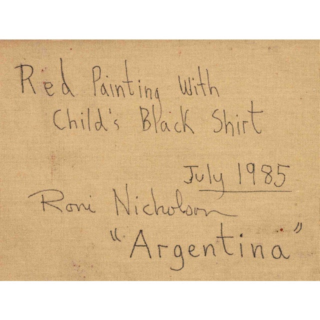 Roni Nicholson "Argentina" Mixed Media, 1985 For Sale - Image 9 of 9