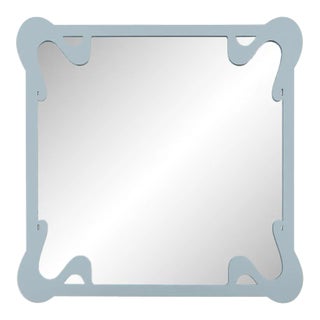 Fleur Home Carnival St. Roch Square Mirror in Parma Gray, 30x30 For Sale