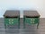 Mid-Century Modern Pair of Provincial Green Nightstands With Walnut Tops For Sale - Image 3 of 12