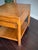 Brown Midcentury Modern MCM Vintage Asian Modern Teak Finish End Table Side Table Nightstand With Drawer in the Style of Mastercraft & Century Furniture For Sale - Image 8 of 12