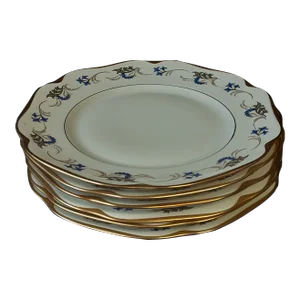 Vintage Set of 6 Porcelain Kpm Dinner Plates