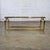 Late 20th Century Late 20th Century Modern Coffee Table Brass Toned Anodized Aluminum Frame With a Glass Inset Top For Sale - Image 5 of 18