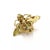Diamonds & Emerald Bee 18k Yellow Gold Pin Brooch For Sale - Image 4 of 5