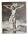Antique French Jacquard Woven Silk Crucifixion by Verzier Bonnart & Cie, Lyon, 1840s For Sale