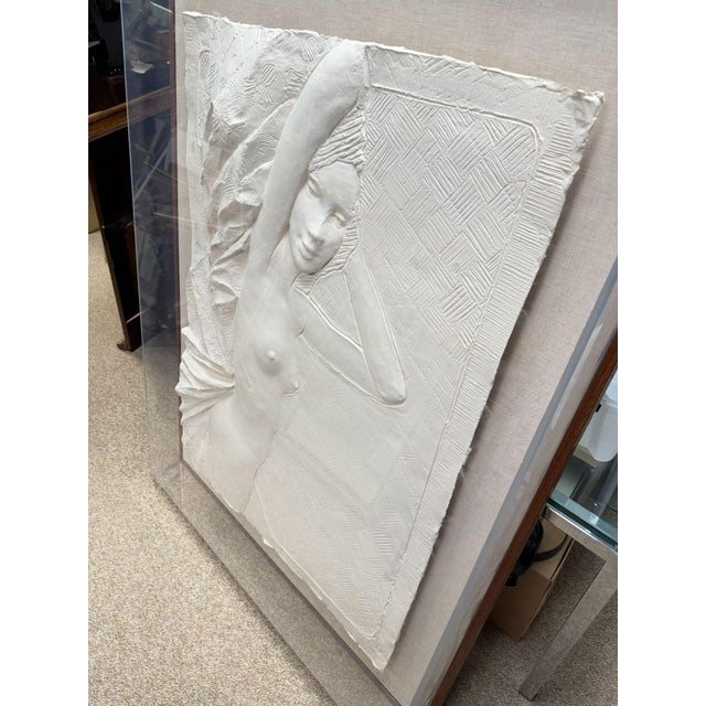 Mid-Century Modern 1970s Frank Gallo Reclining Nude 3d Paper Relief Wall Sculpture 95/200 For Sale - Image 3 of 12