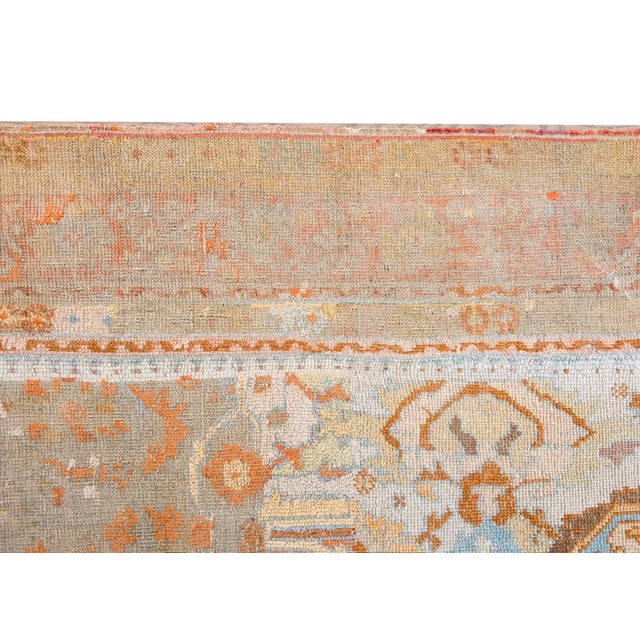 Turkish Early 20th Century Turkish Oushak Rug For Sale - Image 3 of 14