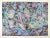 Contemporary Large Abstract Expressionist Drip Painting Turquoise Lavender Splatter Art in the Style of Jackson Pollock For Sale - Image 3 of 3
